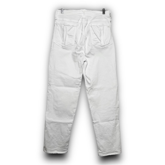 RAG & BONE High Waist Stretch Denim Ankle Slit Crop Straight Cigarette Jeans 31 - Picture 10 of 15